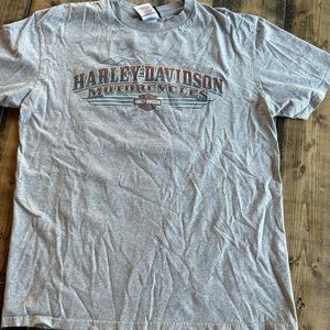 grey medium harley davidson shirt